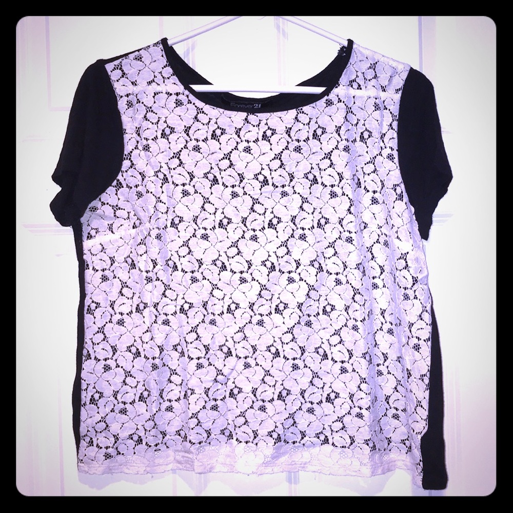 Forever21 Lace Crop Top